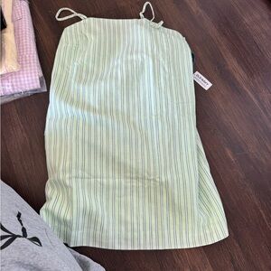 Old Navy Mint Green Striped Spaghetti Strap Dress